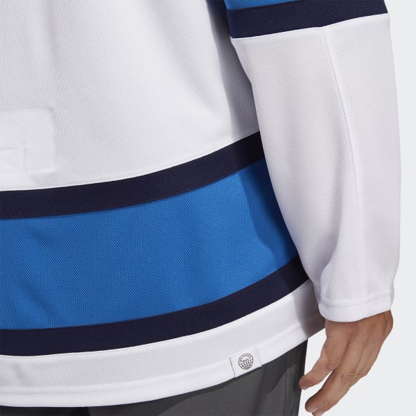 adidas Jets Authentic Reverse Retro Wordmark Jersey - White, Men's Hockey