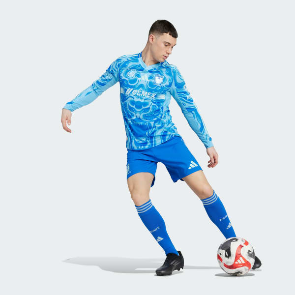 Azul Jersey Visitante Tigres UANL 25/26 de Manga Larga Versión Jugador