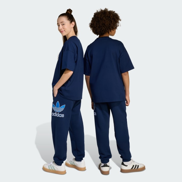 Azul Calças Oversize – Criança