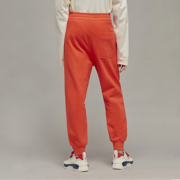 Red Y-3 Organic Cotton Terry Cuffed Pants
