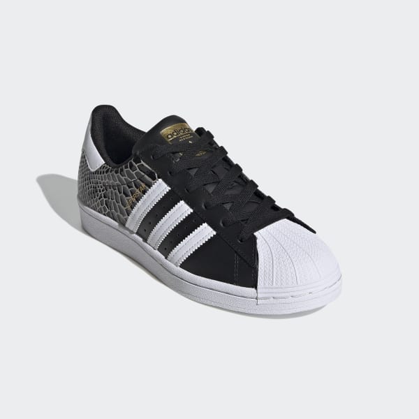 Women's Superstar Black and Gold 