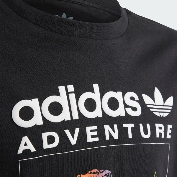 สีดำ เสื้อยืด adidas Adventure