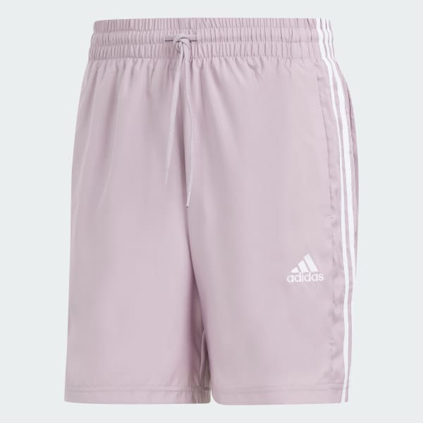 adidas AEROREADY Essentials Chelsea 3-Stripes Shorts - Purple | adidas UK