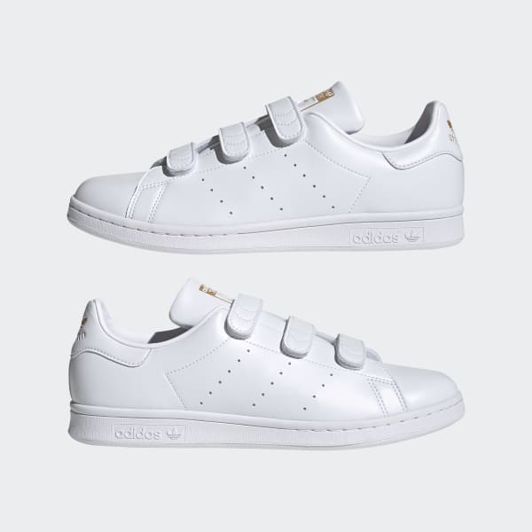 adidas Stan Smith (White/Black/Gold Metallic) Women's Tennis Shoes