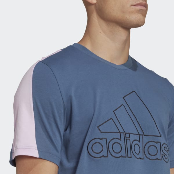 Blue Future Icons Embroidered Badge of Sport T-Shirt DO009