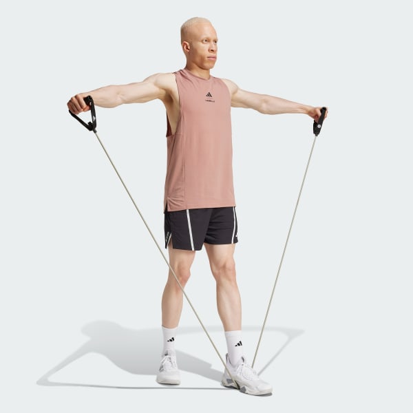 ピンク Les Mills グラフィック タンクトップ