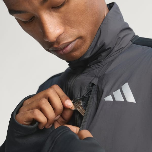 Zwart Adi365 CLIMAWARM Hardloopjack