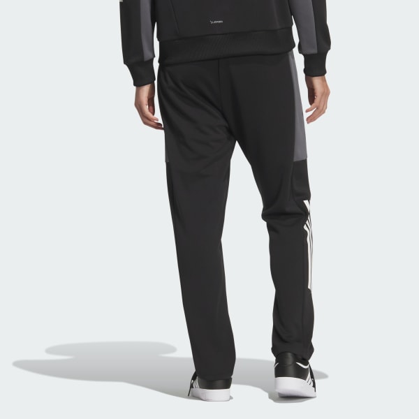 ブラック チームルーズフィットダブルニットトラックパンツ