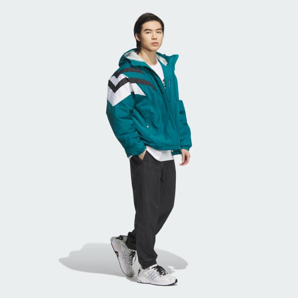 アディダス VINTAGE PAD JKT - ブルー | アディダス ジャパン