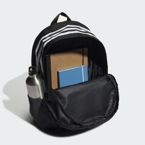Schwarz Classic 3-Streifen Rucksack