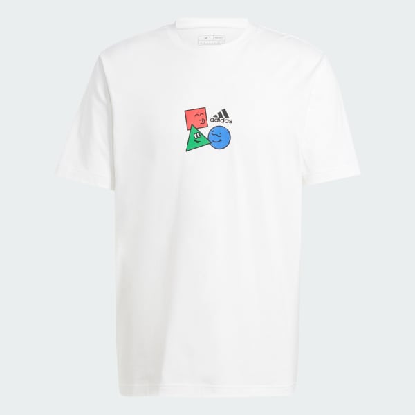 White Positivity Shapes Graphic Tee