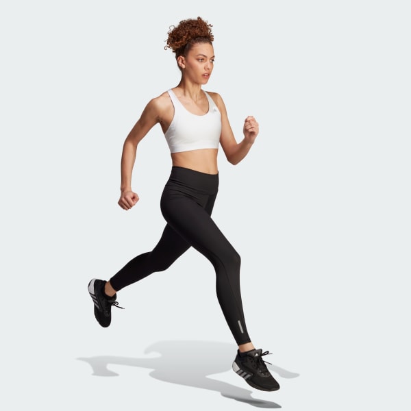 adidas Own The Run Women's Size XL Black High Rise 7/8 Running Tights  #GU8940