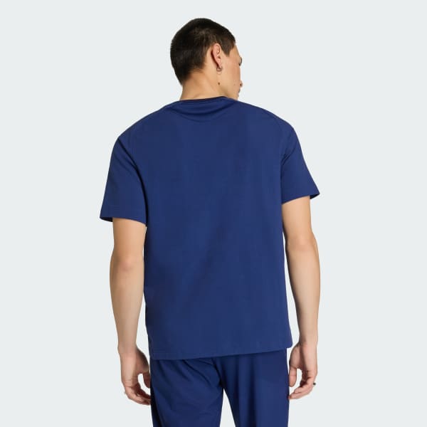 アディダス サッカー日本代表 ティロ26 トラベル 半袖Tシャツ - ブルー