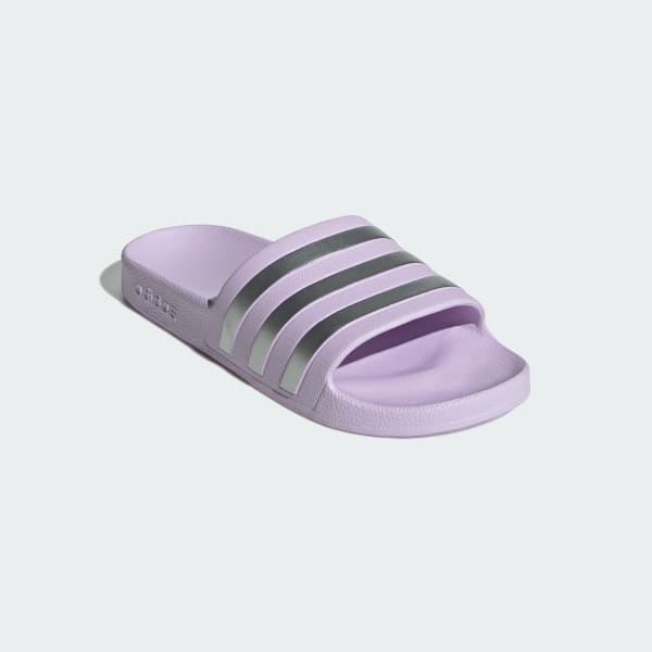 Ungu Slides Adilette Aqua