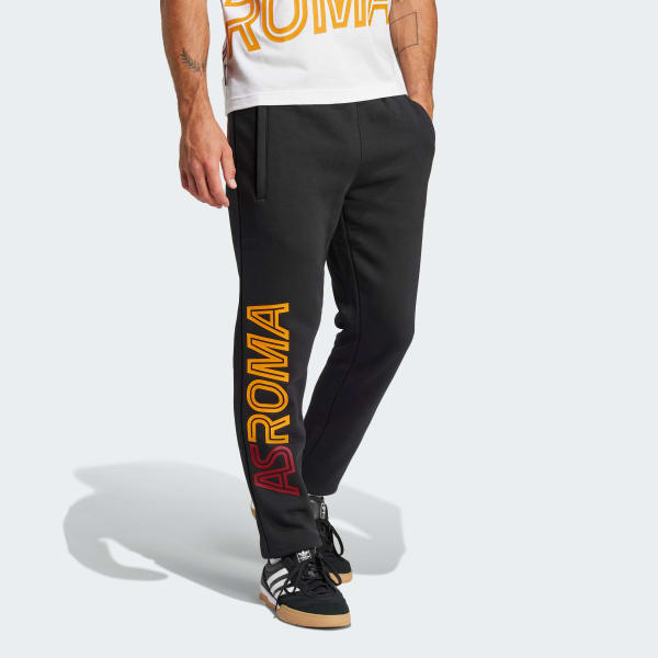Negro Pantalón AS Roma Graphic