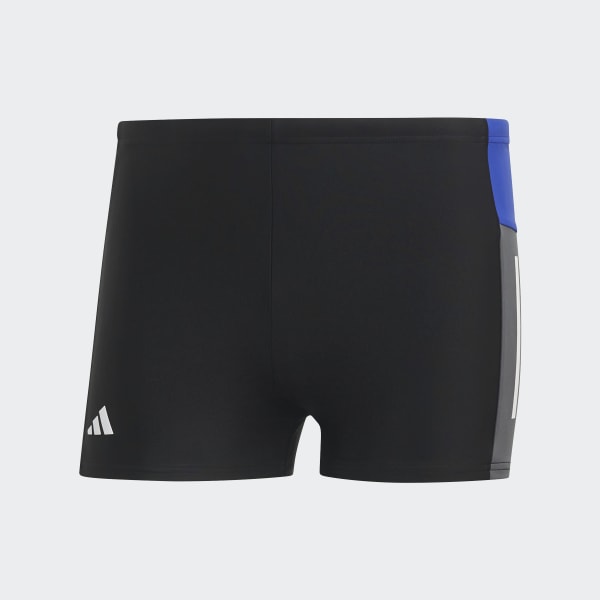 zwart Colorblock 3-Stripes Zwemboxer