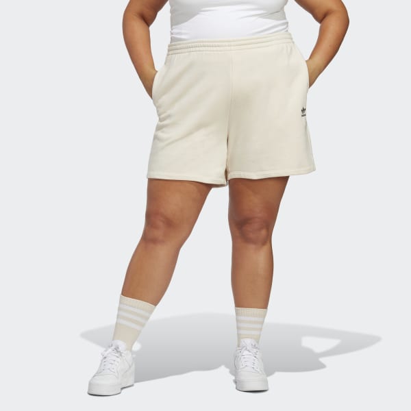 adidas Adicolor Essentials French Terry Shorts (Plus Size) - Beige |  Women's Lifestyle | adidas US