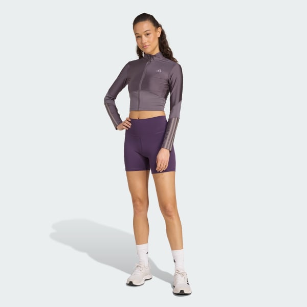 Grey Hyperglam Shine Full-Zip Sweatshirt