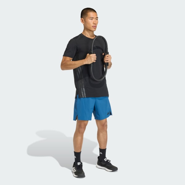 Blue Designed for Training Workout Shorts