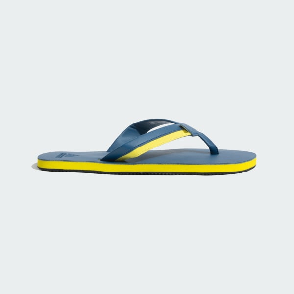 Discount Adidas Adidas Brizo Blue Leather Flip Flops Men Adidas