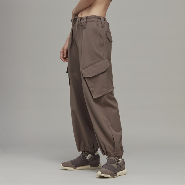 Brązowy Y-3 Classic Refined Wool Stretch Cargo Pants EKE55