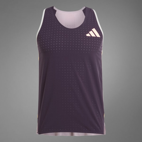adidas Adizero Promo Running Singlet - Purple | adidas Türkiye