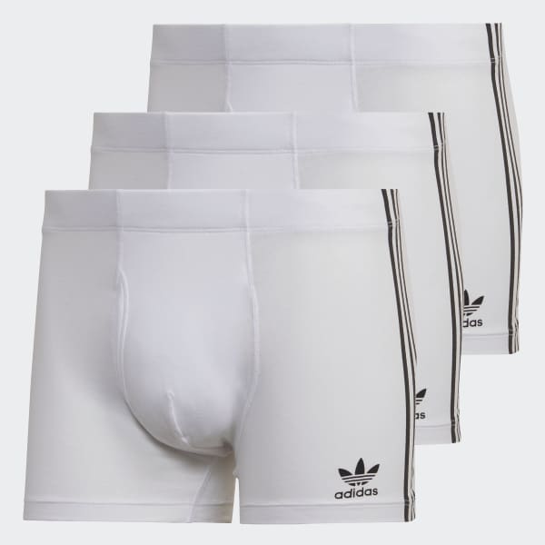 Weiss Comfort Flex Cotton 3-Streifen Boxershorts HPN17