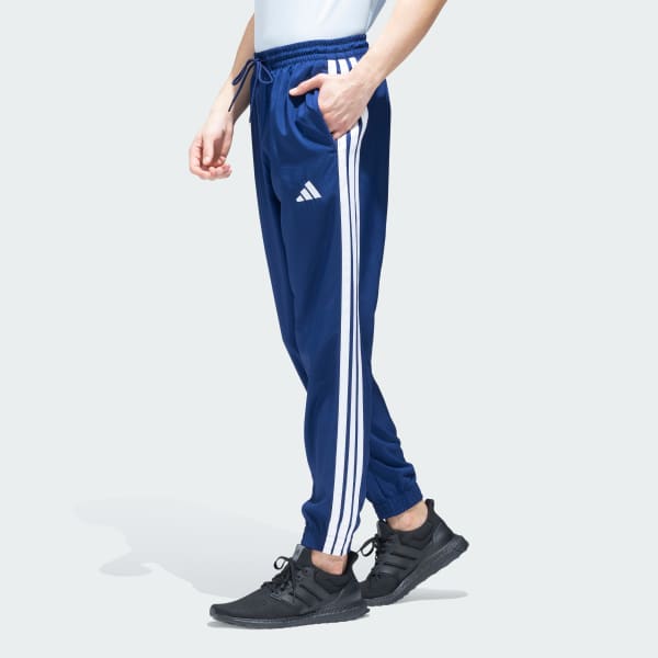 Blue 3 Stripes Woven Track Pants