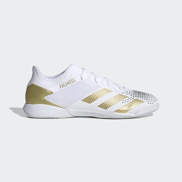 white and gold adidas boots