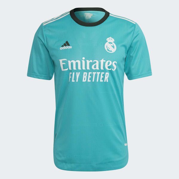 Turkis Real Madrid 21/22 Third Authentic Trøye MMY73