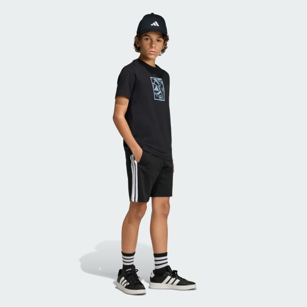 Black FOOTBALL GRAPHIC T-SHIRT JUNIOR