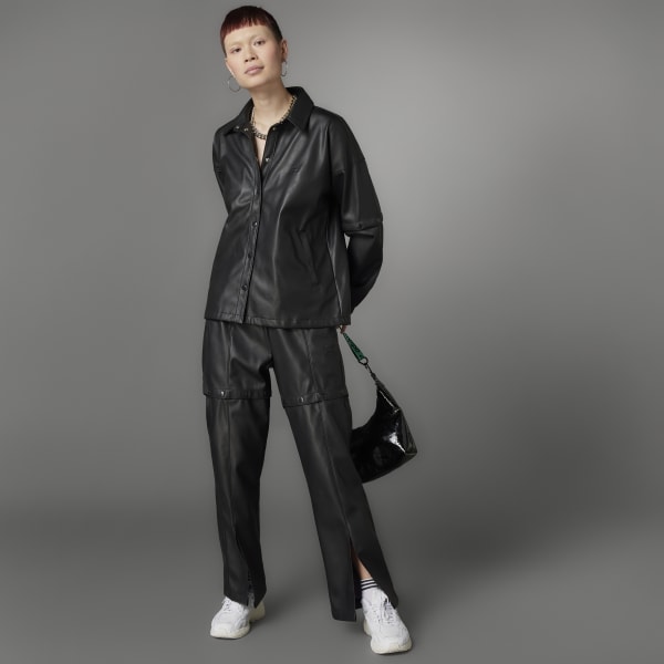 El diseño maximizar Arrugas adidas Always Original Faux Leather Track Jacket - Black | adidas  Deutschland