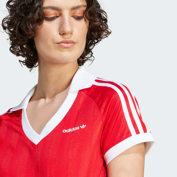 Women\'s adidas - US Lifestyle adidas Crop Top | Red Soccer |