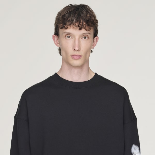 adidas Y-3 Graphic Crew Sweatshirt - Black | Free Shipping with
