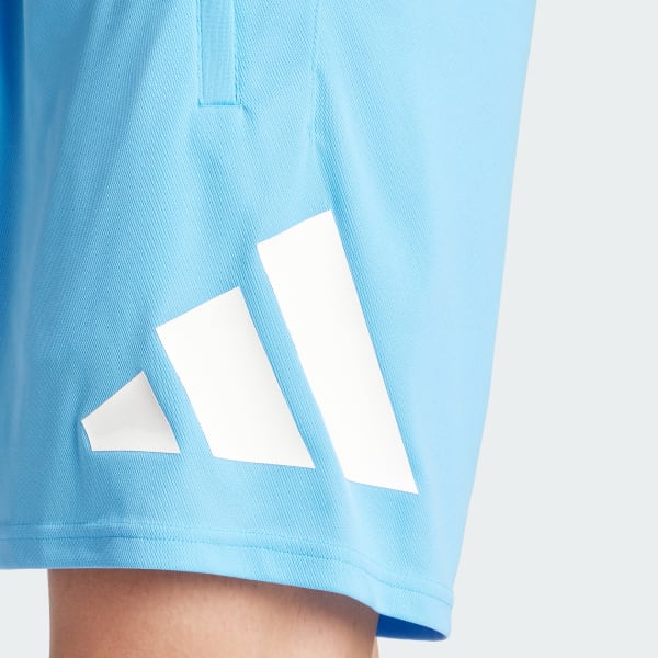 Blu Short da allenamento Train Essentials Logo