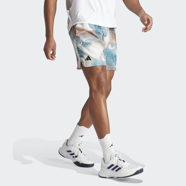 White Tennis Printed AEROREADY Ergo Pro Shorts