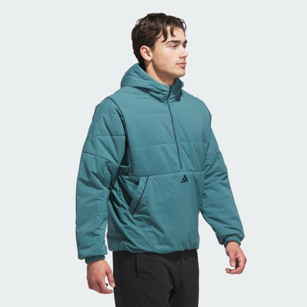 adidas Beyond Twistweave Half-Zip Filled Loose Jacket - Green