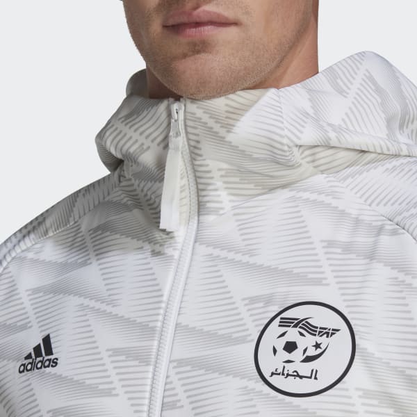 Hvid Algeriet Game Day Full-Zip Travel hættetrøje