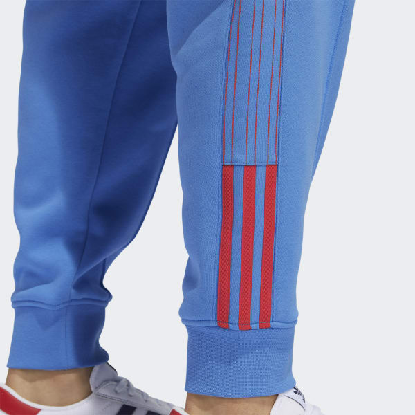 adidas Fleece SST Track Pants - Blue, Men's Lifestyle