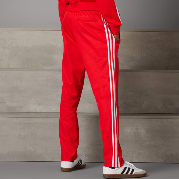 Red FC Bayern Beckenbauer Track Tracksuit Bottoms