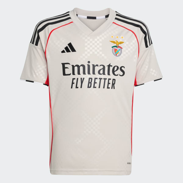 Beige Benfica 25/26 Maglia da trasferta bambini