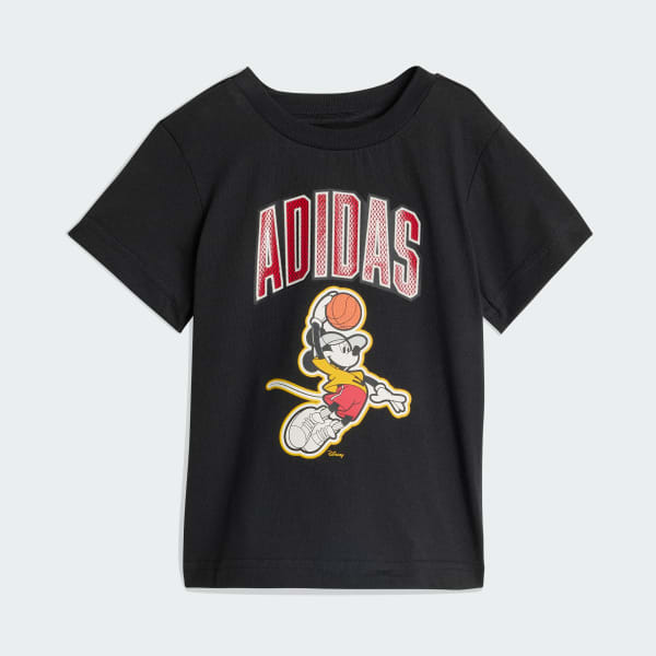 Czerń ZESTAW KOSZULKI I SZORTÓW ADIDAS DISNEY MYSZKA MICKEY