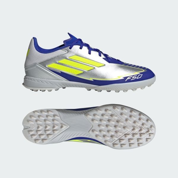 Silver F50 League Messi Turf Cleats