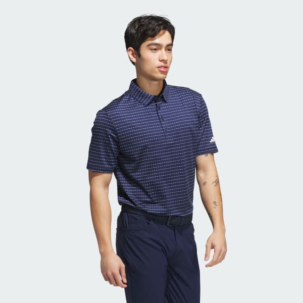 Azul Polo Ultimate365 Dash Stripe
