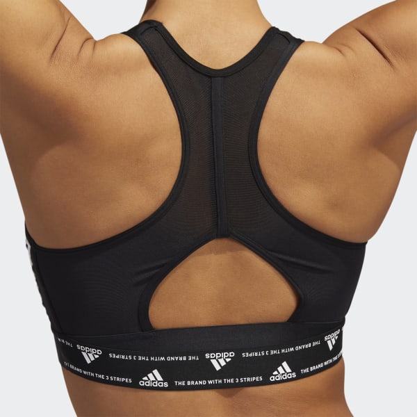 Buy ADIDAS powerreact training medium-support 3-stripes sports bra
