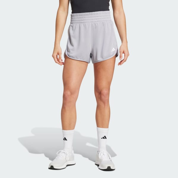 Plomo Shorts Pacer Essentials Tejidos Pretina Alta