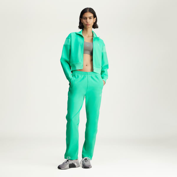 Zielony Bluza dresowa adidas by Stella McCartney Knitted