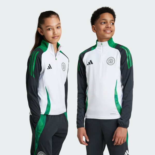 Hvid Celtic FC Tiro 24 Kids træningsoverdel