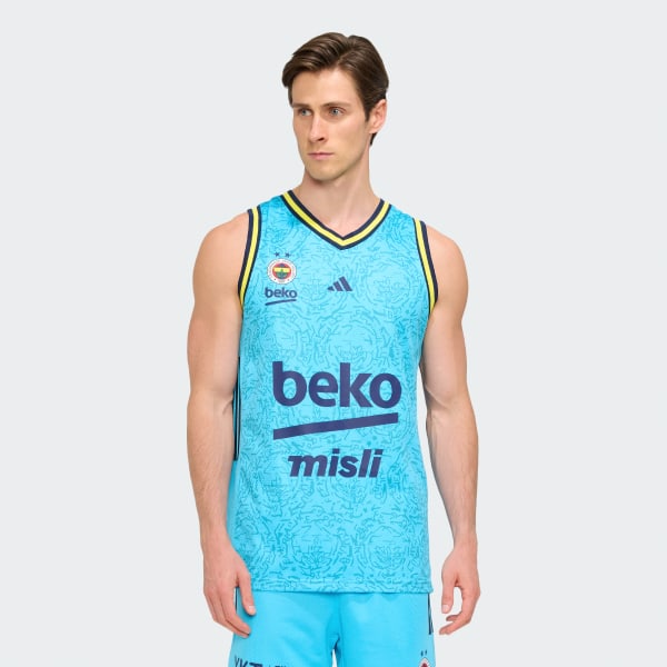 Blue Fenerbahçe Basketball Turquoise Men Third Jersey