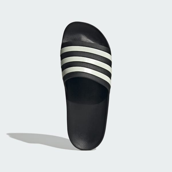 Black Adilette Aqua Slides